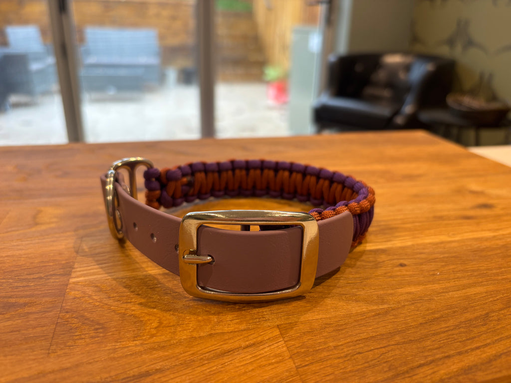 The Purple One BioThane®/Paracord Adjustable Collar