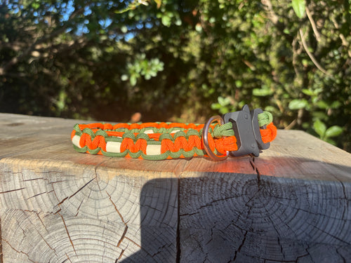 Fern Green and Solar Orange Anti-Tick Collar