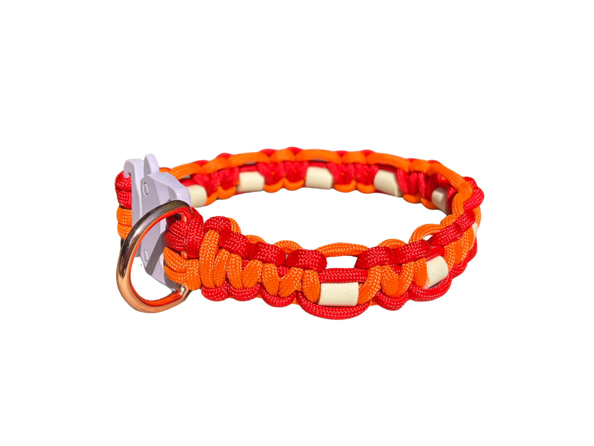 Poppy Red and Solar Orange Anti-Tick Collar