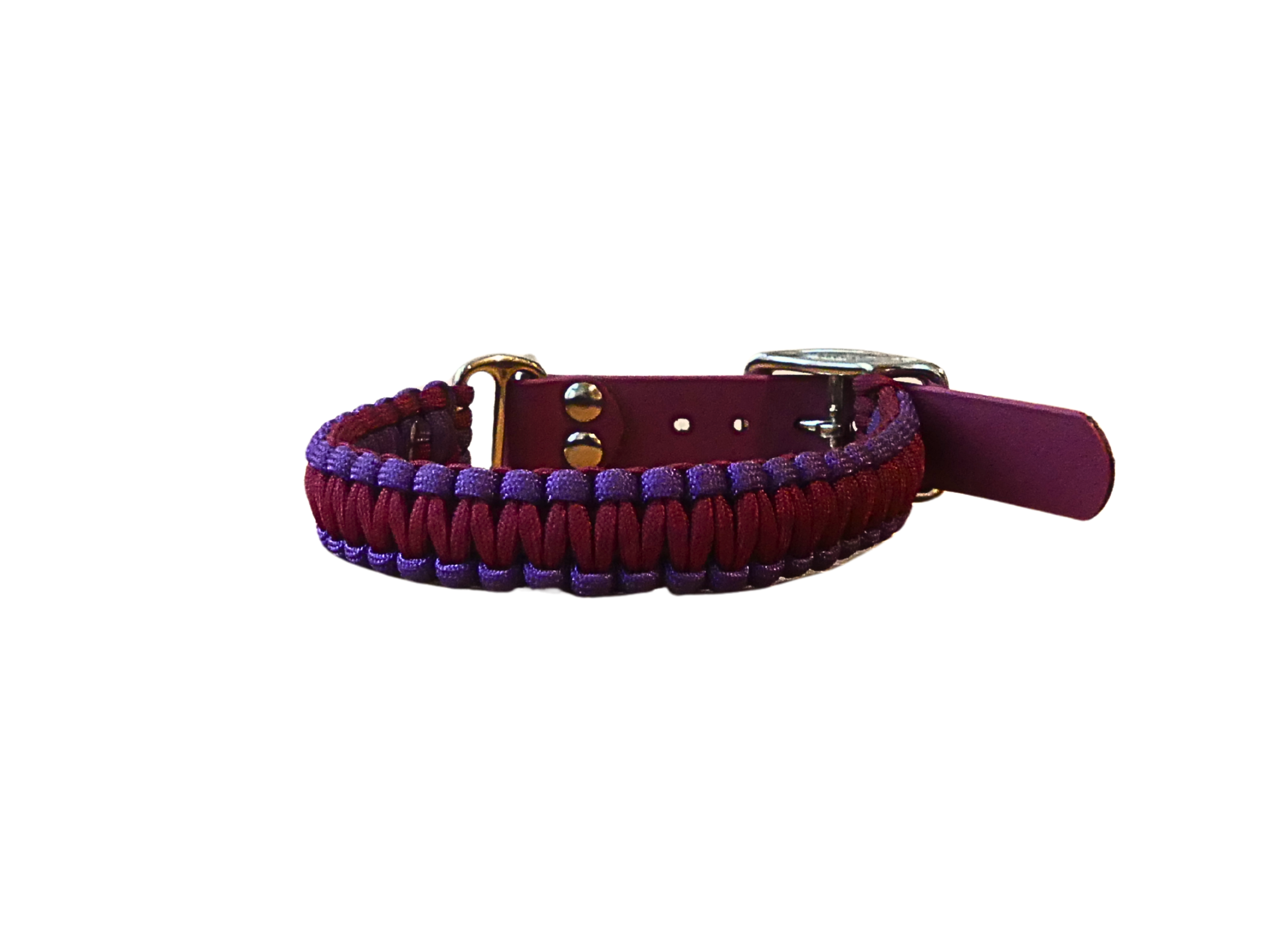 Mulled Wine BioThane/Paracord Adjustable Collar