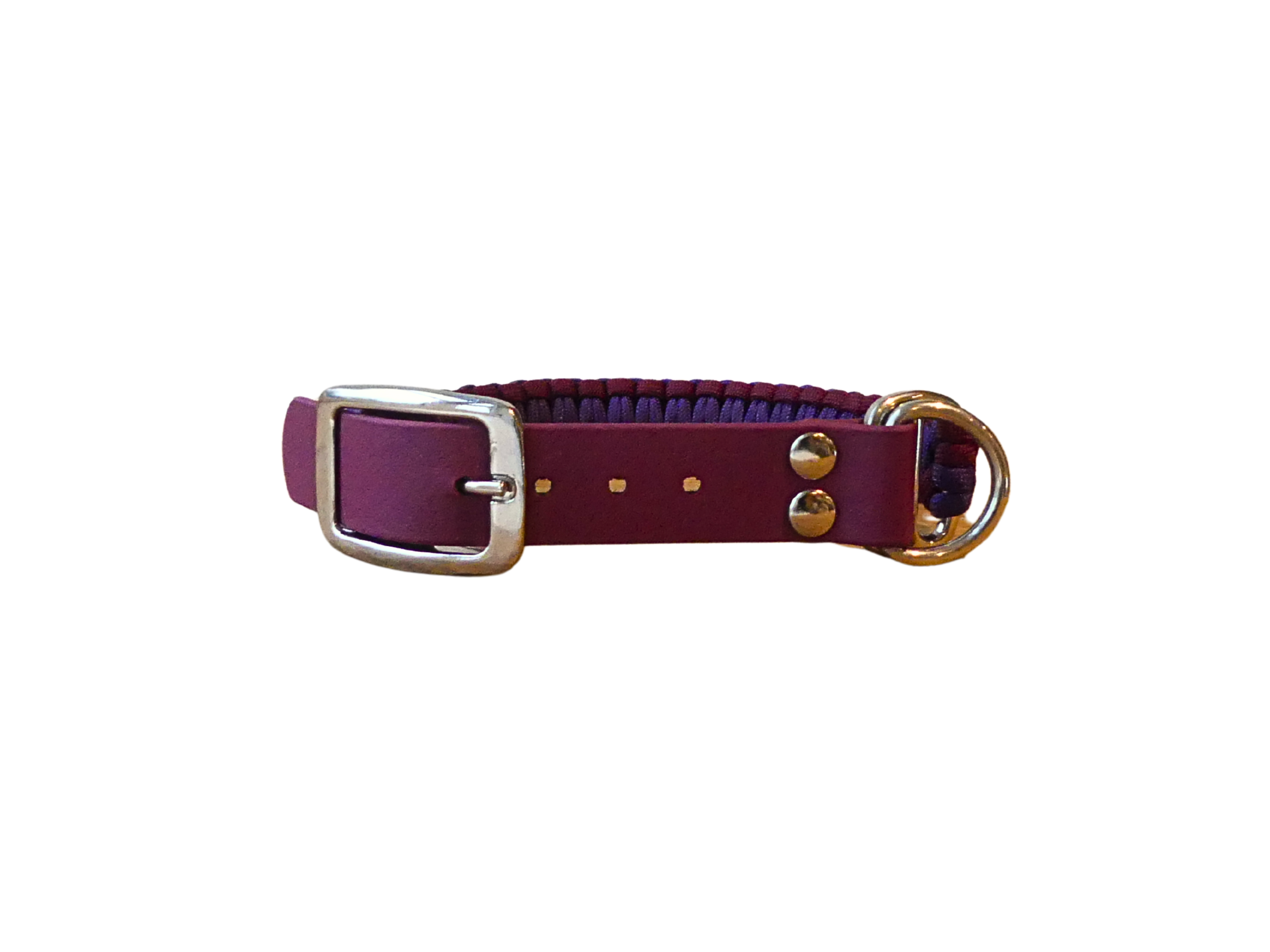 Mulled Wine BioThane/Paracord Adjustable Collar