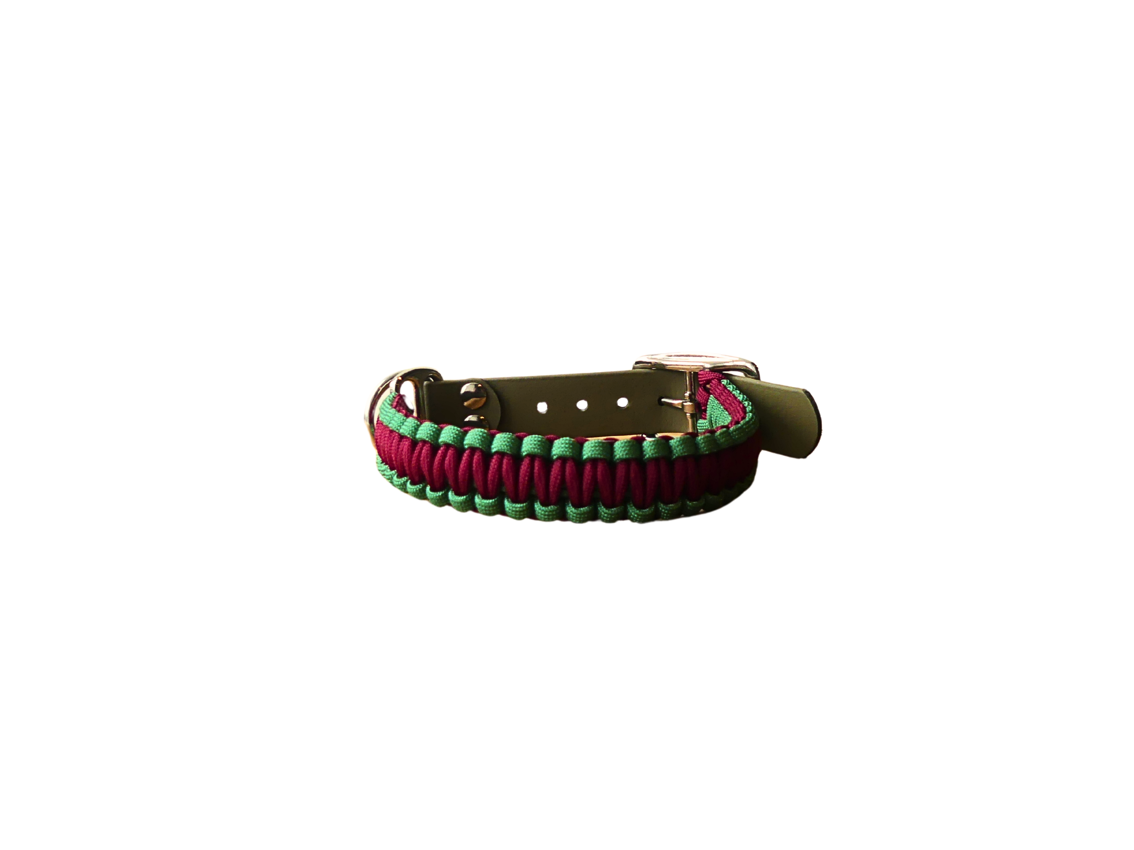 Holly and Ivy BioThane/Paracord Adjustable Collar